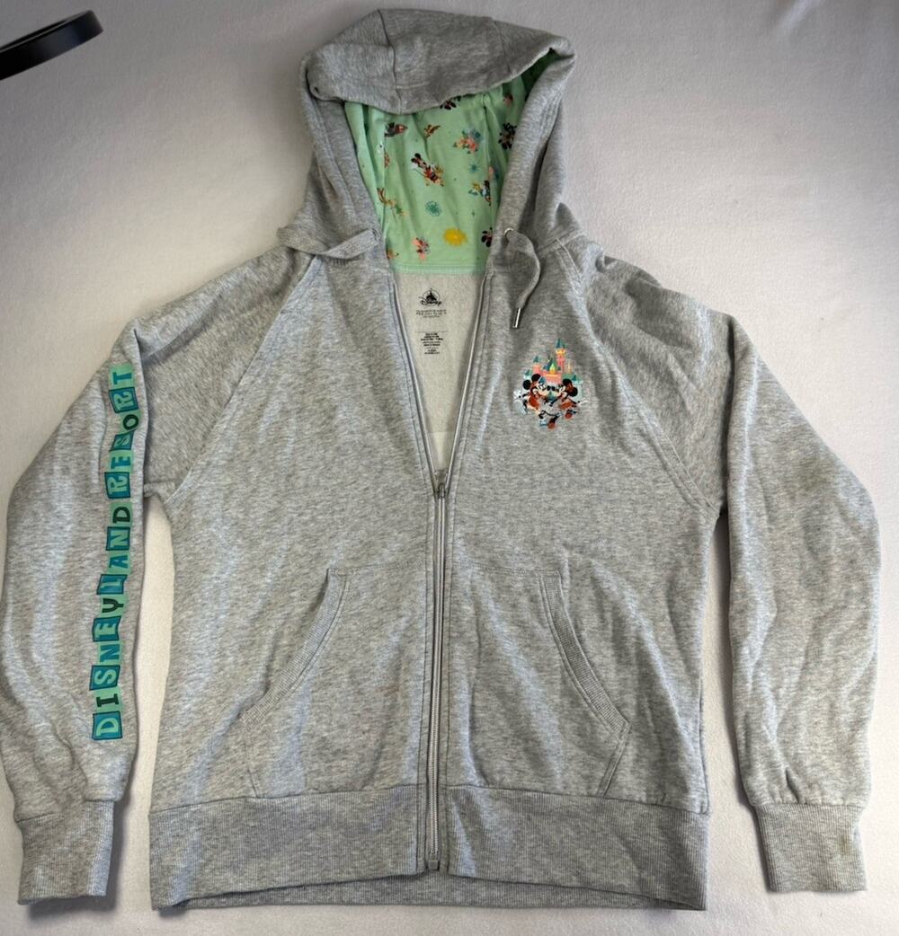 Disneyland Resort Play in the Parks Full Zip Up Hoodie Medium